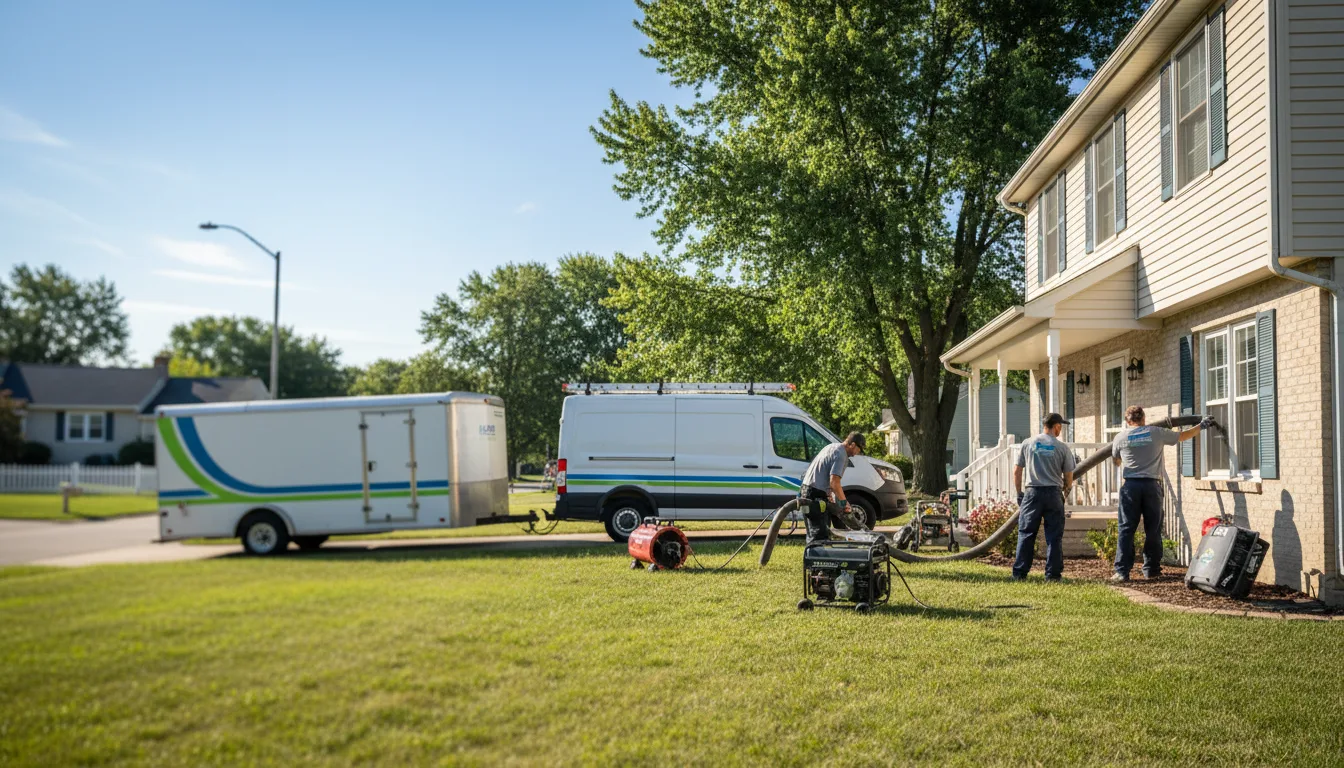 Flooded Basement Restoration And Cleanup With Repair in Lebo, KS near me